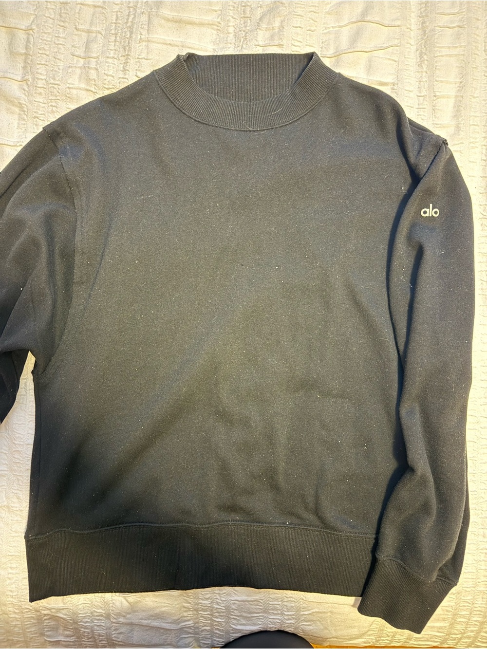 ALO Black Crewneck Sweatshirt